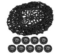 Healeved 10pezzi Retine per Capelli Elastiche Rete Avvolgente da Donna Retine in Rete per Dormire Cuffia all Uncinetto Traspirante Adatta per Lavoro Feste Danza e Uso Quotidiano