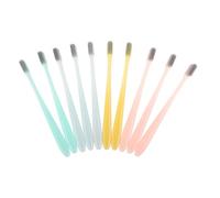 Healeved 10pezzi Spazzolini Da Denti Morbidi Per Adulti Di Spazzolini Con Setole Ultra- Per Pulizia Profonda e Delicata Perfetti Per Viaggi e Uso Quotidiano