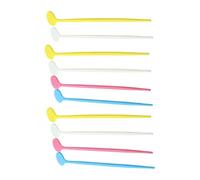 Healeved 10pezzi Specchio Orale Usa e Getta Anti-appannamento Per Ispezione Ciglia e Bocca Manico Antiscivolo Occhi e Viso Plastica e Vetro Resistente