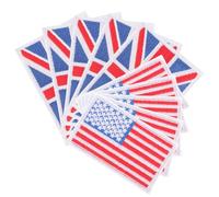 Healeved 10pezzi Toppa Stirabile Americana Toppa Ricamata Degli Stati Per Vestiti Decorativa Elementi Patriottici Per Diy e Creatività Resistenti e Durevoli Per Anni