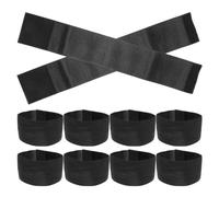 Healeved 11 Pezzi Fascia da Braccio Nera Elastico in Poliestere per Lutto e Funerali, Bracciale Elegante e Semplice Tema Calcio, Adatta a Cerimonie di Commemorazione