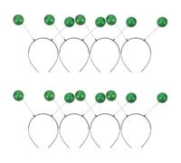 Healeved 12 Pezzi Cerchietto Marziano Glitterato Antenne a Forma di Alieno in Plastica e Schiuma Resistente, Fascia per Chioma Creativa per Feste di Halloween e Costumi Spaziali