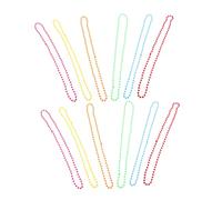 Healeved 12 Pezzi Collana al neon a palloncino collane girocollo con perline da donna collane di perle di plastica collane di carnevale perline da festa in maschera Collana di Capodanno