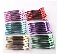 Healeved 12 Pezzi Fermagli Becchi d Oca in Acciaio Inossidabile Fermagli per Antiscivolo Accessori Metalliche per Styling Salon e per Ragazze e Parrucchieri Colore Casuale