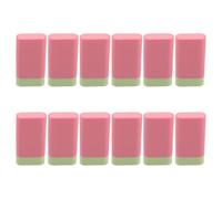 Healeved 12 Pezzi Stick per Fard Vuoto da 20g in Plastico Rosa, Contenitore Cosmetico Resistente e Portatile per Attività All'aperto e Vacanze al Mare