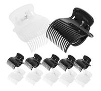 Healeved 12pezzi Bigodini Caldi per Capelli Fermagli Volumizzanti in Plastica Strumenti per Parrucchieri Arricciacapelli Portatili per Donne e Ragazze