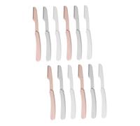 Healeved 12pezzi Rasoio Pieghevole Per Sopracciglia Lamette Per Per Depilazione Rimozione Peluria Design e Materiali Resistenti