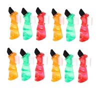 Healeved 12pezzi Spazzole Mini Per Dentiera Portatile Design Per Orale Per Dentiere Parziali e Totali Colori