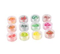 Healeved 12pezzi Stickers Frutta Polimero Per Nail Art Decorazioni Colorate Argilla Per Manicure Accessori Per Unghie Fatti Mano Per Doni e Hobby Creativi