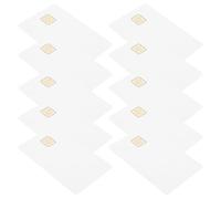 Healeved 15 Pezzi Carte Bianche Ic con Chip At24C16 16K Memoria Schede PVC Resistenti a Sporco e Schizzi Tessere Compatte per Sistemi Controllo Accessi e Parcheggi Intelligenti