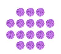 Healeved 15pezzi Palline Intrecciate in Plastico Resistenti all'Usura, Decorazioni Creative e Semplici in Rattan da Appendere per Bar, caffè e Ornamenti Natalizi