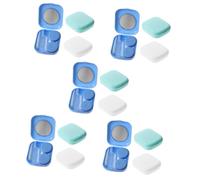 Healeved 15sets Contenitori Per Lenti Contatto Con Specchio e Pinzette Porta Lenti Da Viaggio e Compatto Soluzione Per La Conservazione e La Degli Occhi
