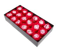 Healeved 16 Pezzi Fiore di Profumato Rosso per San e Compleanno Decorazione per Casa