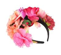 Healeved 1pezzi Flower Headband for Festivals Hawaiian Style Floral Hair Accessory for Parties and Photoshoots Design Adjustable Fit and Women