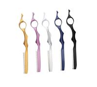 Healeved 1pezzi Rasoio Per Sfoltire Inossidabile Strumento Di Taglio Per Barberia e Saloni Design Sicuro e Portatile Colore