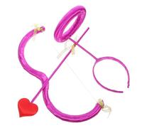 Healeved 1set Costume Di Cupido Con Arco e Freccia Cerchietto Decorativo Per Feste e Cosplay Per e Performance Teatrali