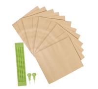 Healeved 1set Lavagna Per Scrittura Braille Con Penna Punteruolo Tavoletta Plastica Per Non Vedenti Facile Da Usare Include