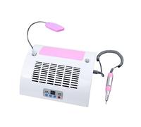 Healeved 1set Professionale Di Macchina Per Manicure e Aspiratore Per Unghie Funzioni Portatile e Ricaricabile Perfetta Per Saloni e Uso Domestico Per Lucidatura e Rimozione Smalto