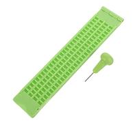 Healeved 1set Scrittura Braille Portatile Per Non Vedenti Kit Scrittura Braille Punteruolo Per Facilitare Apprendimento e La