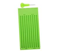 Healeved 1set Tavoletta Braille Per Scrittura Braille Per Ciechi Con Inclusa Strumento Apprendimento Per Non Vedenti e Casse