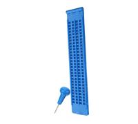 Healeved 1set Tavoletta Braille Plastica Con Punteruolo Kit Per Scrittura Braille Per Persone Non Vedenti Strumento Didattico Pratico e Riutilizzabile