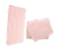 Healeved 2 Confezioni Di Sfondo in Pelliccia Sintetica Per Streaming Live Accessorio Fotografico Tappeto Peloso Decorazione Per Nail Art Facile Da Riporre.