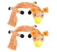 Healeved 2 custodie per stetoscopio a forma di animale: custodia in peluche a forma di giraffa, protezione per il collo dello stetoscopio, grazioso accessorio decorativo peria per