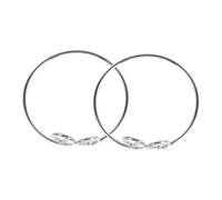 Healeved 2 Pezzi braccialetti elastici bracciali impilabili da donna braccialetto grosso gioielli grossi per le donne bracciale da donna bracciali grossi per le donne Lega di zinco Argento