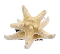 Healeved 2 Pezzi Clip per Chioma Donna a Forma di Stella a Cinque Punte in Resina Beige, Accessorio Elegante e Stabile per Feste e Incontri tra Amici Colore Casuale