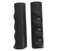 Healeved 2 Pezzi Copertura per impugnatura per da trasporto bariatrica maniglie per ruote binario per presa di gomma pvc Black