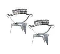 Healeved 2 Pezzi Coppia Pinze in Acciaio Inox, per Smaltatura Ceramica | Uso per Immersione e Lisciatura, Presa Ergonomica, Manutenzione Semplice, Compatibilità Smalti Vari