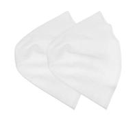 Healeved 2 Pezzi Cuffia in Silicone Bianco Riutilizzabile con Fori, Elastico per Adattarsi a Diverse Forme, per Domestico e Salone