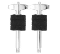 Healeved 2 pezzi di impilatore per piatti della batteria: bullone di impilamento in metallo massiccio da 4", ferro, accessorio per percussioni per la manutenzione della batteria o come ricambio