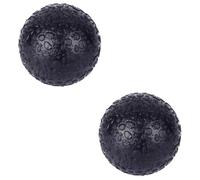 Healeved 2 Pezzi Di Palline Da Massaggio Con Impugnature Per La Pressione Delle Palline Da Yoga Massaggiatori Per La Fascia Rulli Per La Schiena Neri