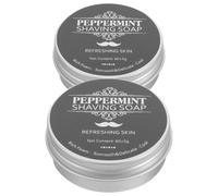 Healeved 2 Pezzi Di Prodotti Per La Rasatura Idratanti Creme Da Barba Accessori Per La Rasatura Idratanti Per La Rasatura Saponi Per La Cura Della Pelle Rasatura Bagnata Menta
