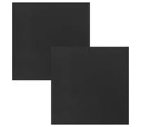 Healeved 2 Pezzi di Toppe di Riparazione per Telo laghetto - Membrana sigillante Nera autoadesiva Impermeabile, Copertura Quadrata da 20 cm per Riparare Le giunture del laghetto da Giardino e