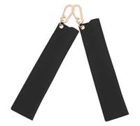 Healeved 2 Pezzi Festa Scuola Decor Portapenne in Pu Nero con Doppia Tasca | Penne Stilografiche e Stilo, Finitura Grana, Formato 16, 5x3, 8cm, Uso Casa e Viaggio