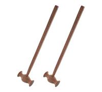 Healeved 2 Pezzi Handheld Wood Massage Hammer Ergonomic Manual Percussion Stick For Trigger Point Therapy Full Body Relaxation Tool For Back Neck Feet