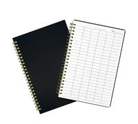 Healeved 2 Pezzi Libro sulla gestione del denaro libretto finanziario taccuino Black