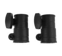 Healeved 2 pezzi Morsetto di fissaggio per leggio, pomello di serraggio per supporto asta, da 28 a 22 mm, adattatore con manicotto di bloccaggio per regolazione in altezza per leggio
