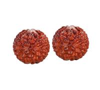 Healeved 2 pezzi Palline in Legno di Litchi Sfera Antistress per Mano e Avambraccio Ornamentali e Resistenti per Terapia Acupressione e Miglioramento Destrezza