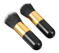 Healeved 2 Pezzi Pennelli Fondotinta e Blush Alta Densità per Viso Make Up Multiuso per Fondotinta Liquido e Polvere Strumenti Professionali per Trucco Preciso ed Elegante