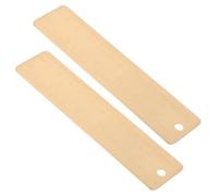 Healeved 2 Pezzi Righello in Ottone da 12cm con Doppia Scala, Resistente All’usura, per Artisti e Architetti in Ambienti Esterni