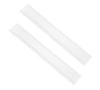 Healeved 2 Pezzi Righello Irregolare Trasparente in Acrilico per Strappare Carta con Bordi Sfrangiati Strumento Preciso per Lavori di Scrapbooking e Artigianato