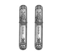 Healeved 2 Pezzi Scatola Porta Aghi da Cucito in Lega di Zinco-Rame, Argento, Portatile, Organizer per Aghi da Ricamo e Progetti di Cross Stitch, per Studenti e Appassionati di Cucito