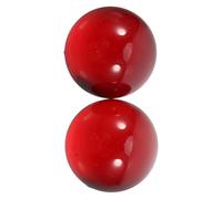 Healeved 2 Pezzi Sfera Decorativa Design Portatile per Migliorare la Forza delle Dita in Vetro Rosso 50mm e Decorare Scrivanie e Ambienti Eleganti per Casa e Ufficio