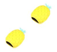 Healeved 2 Pezzi Spazzola Da Bagno in Silicone Spugna Interna Spazzola Da Doccia Allananas Spazzola Da Bagno Gialla Delicata Per Tipi Di Pelle