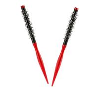 Healeved 2 Pezzi Spazzola Rotonda Piccola da Viaggio con Setole in Nylon Ultrafini Pettine Arricciacapelli per Capelli Corti e Ricci Spazzola Volumizzante Delicata per Radici e Styling