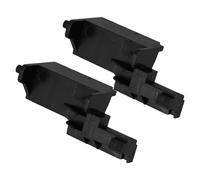 Healeved 2 Pezzi Supporto per Cerniera Porta Microonde con Fibbia Interruttore Blocco, Fermaporta di Ricambio in Plastica per Sostituzione Sportello Forno a Microonde, Riparazione