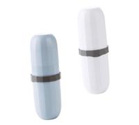 Healeved 2 Pezzi Tazza Per Il Lavaggio Da Viaggio Custodia Per Spazzolino Elettrico Spazzolino Copre Cappucci Spazzolini Da Denti Titolare Tazza Da Toilette Da Viaggio Premio Mini Viaggiare